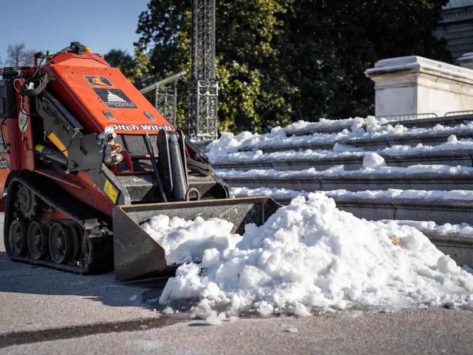 Snow removal equipment.